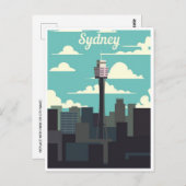 シドニーオーストラリア旅行アートヴィンテージ ポストカード (正面/裏面)
