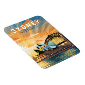 シドニーオーストラリア旅行アートヴィンテージ マグネット (右側)