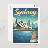 シドニーオーストラリア有名な旅行プレイス ポストカード (正面/裏面)