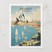シドニーオーストラリア有名ヴィンテージトラベルプレイス ポストカード (正面)