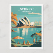 シドニーオーストラリア有名ヴィンテージトラベルプレイス ポストカード (正面)