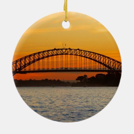 シドニーオーストラリア風光明媚なクリスマスオーナメント セラミックオーナメント (裏面)