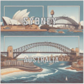 シドニーオーストラリア3インチビニールステッカー シール (正面)