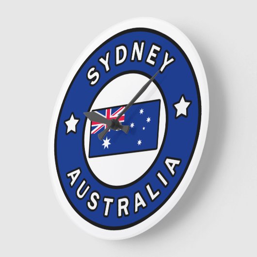 シドニーオーストラリア ラージ壁時計 (傾斜)