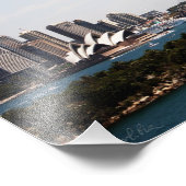 シドニーオーストラリア» Opera House & Harbor Bridge フォトプリント (角)