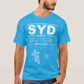 シドニーキングスフォードスミス空港SYD Tシャツ (正面)