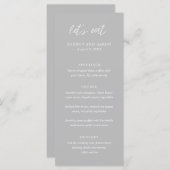 シドニーグレモダンー結婚ズ メニュー (正面/裏面)