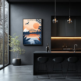 シドニーサンセットオペラハウスアンドハーバーブリッジ ポスター