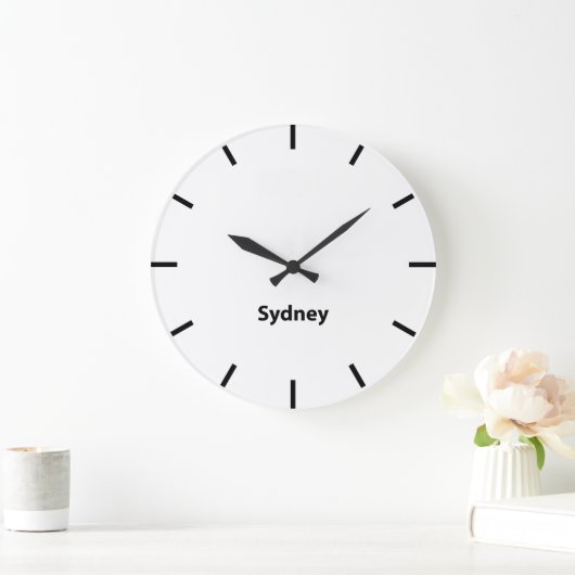 シドニーシティタイムゾーンニュースルームウォール ラージ壁時計 (ホーム)