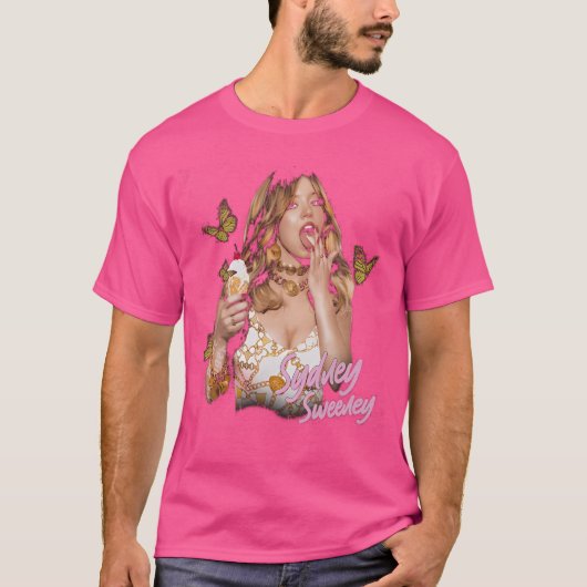 シドニースウィーニーバタフライレガシー Tシャツ (正面)