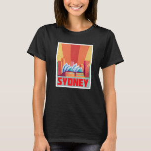 シドニースカイラインレトロオペラハウスニューサウスウェールズA Tシャツ