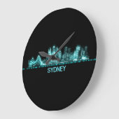 シドニースカイライン ラージ壁時計 (傾斜)
