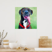 シドニードッグアートラージプリント ポスター (キッチン)