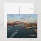 シドニーハガキ – Aerial Photo of Sydney Harbor ポストカード (正面/裏面)