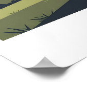 シドニーハーバーのヴィンテージ旅行ポスター ポスター (角)