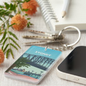 シドニーハーバーオーストラリアヴィンテージトラベル キーホルダー (正面右)