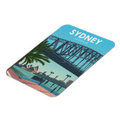 シドニーハーバーオーストラリアヴィンテージトラベル マグネット (左側)