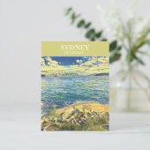 シドニーハーバースカイラインデジタルアートトラベル ポストカード (スタンド正面)