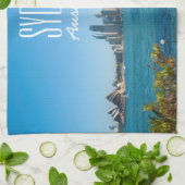 シドニーハーバーブリッジ&オペラハウススカイライン キッチンタオル (折り畳み)