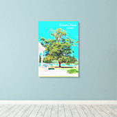 シドニーバルモラルビーチホワイトロタンダ キャンバスプリント (インサイチュ (ウッドフロア))