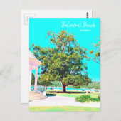 シドニーバルモラルビーチホワイトロタンダ ポストカード (正面/裏面)