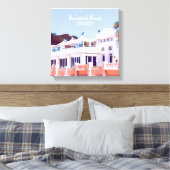 シドニーバルモラルビーチレトロバザースパビリオン キャンバスプリント (インサイチュ (寝室))