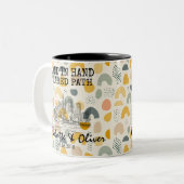 シドニーメモリパーソナライズされた- Line Art Landmark ツートーンマグカップ (正面左)