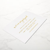 シドニーモダンウェディングの日付の保存 箔招待状 (回転した状態)