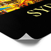 シドニールナパークファンパークヴィンテージ旅行の壁の装飾 ポスター (角)