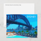 シドニーヴィンテージトラベルアートポストカード ポストカード (正面/裏面)
