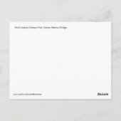 シドニーヴィンテージトラベルアートポストカード ポストカード (裏面)