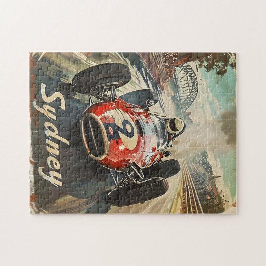 シドニーヴィンテージレーシングカー ジグソーパズル (横)