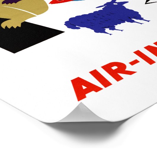 シドニーヴィンテージ旅行ポスター復元 ポスター (角)