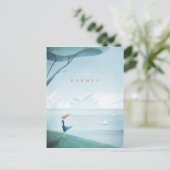 シドニーヴィンテージ旅行ポスター – アートポストカード ポストカード (スタンド正面)