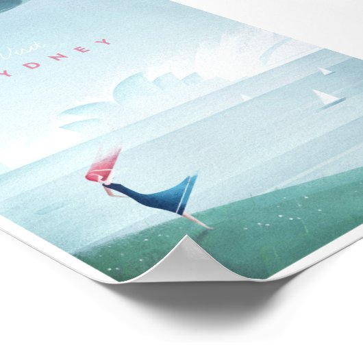 シドニーヴィンテージ旅行ポスター ポスター (角)