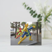 シドニー月光祭: ウサギのインフレータブル ポストカード (スタンド正面)