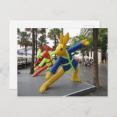 シドニー月光祭: ウサギのインフレータブル ポストカード (正面/裏面)