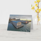 シドニー桟橋オーストラリア都市挨拶状 カード (黄色い花)