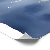 シドニー水彩画 ポスター (角)