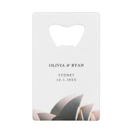 シドニー結婚のカスタム贈り物 クレジットカード栓抜き