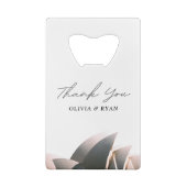 シドニー結婚のカスタム贈り物 クレジットカード栓抜き (裏面)