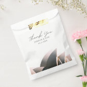 シドニー結婚式の引き出物オペラハウスサンキューフォト フェイバーバッグ (封をした状態)