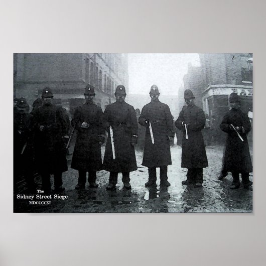 シドニー通り包囲戦1911 ポスター (正面)