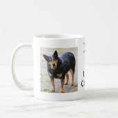 シドニー青いHeeler コーヒーマグカップ (左)