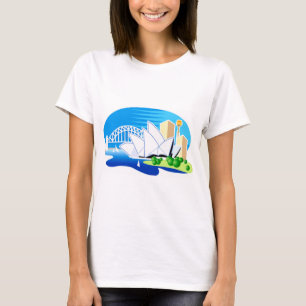 シドニー・オペラハウスおよび橋 Tシャツ