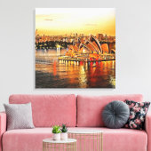 シドニー・オペラハウス（オーストラリア） キャンバスプリント (インサイチュ (リビング))