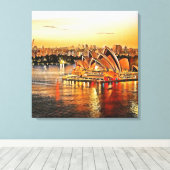 シドニー・オペラハウス（オーストラリア） キャンバスプリント (インサイチュ (ウッドフロア))