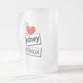 シドニー・オーストラリアが大好き フロストグラスビールジョッキ (正面左)