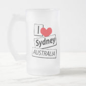 シドニー・オーストラリアが大好き フロストグラスビールジョッキ (左)