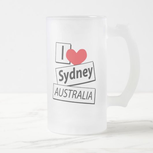 シドニー・オーストラリアが大好き フロストグラスビールジョッキ (右)